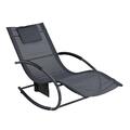 Sonnenliege Relaxliege Gartenliege Liegestuhl Schaukelliege Swing mit Tasche