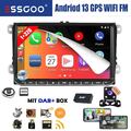 32G Android 13 Autoradio Carplay Navi DAB+ Für VW GOLF 5 6 Touran Polo 6R Tiguan