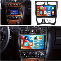 Für Mercedes Benz C-Klasse W203 2001-04 Autoradio Android 13 GPS Nav Carplay 64G