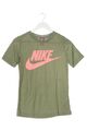 NIKE T-Shirt Damen Gr. DE 34 khaki-pink Casual-Look