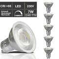 LED GU10 dimmbar 7W CRI95 110° Leuchtmittel Lampe 230V Spot Strahler Birne Set