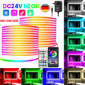 5-20m Neon LED Strip Streifen RGB Flex Schlauch diffus Lichtband Dimmbar APP DE