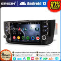 8-Kern DAB+BT 64GB Android 13 Autoradio GPS Navi CarPlay Fiat Grande Punto Linea