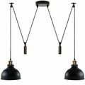 Neu Modern Vintage Industrie Loft Metall Deckenlampe Schwarz Anhänger Spinnenlicht