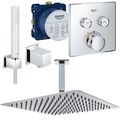 Unterputz Duschsystem, Kopfbrause 300 x 300 mm, Grohe SmartControl, Regendusche