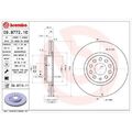 2x Bremsscheibe BREMBO 09.9772.11 passend für AUDI SEAT SKODA VW AUDI (FAW)