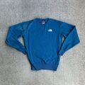 THE NORTH FACE Damen Pullover Sweatshirt Gr. S Outdoor Logo Langarm 13615 Blau