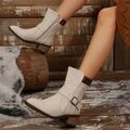 Damen Winterschuhe Warm Schlupfstiefel Stiefeletten Schnür Boots Schneestiefel