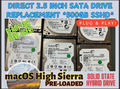 500GB 2.5 HYBRID DRIVE / SSHD * MACOS HIGH SIERRA + MS OFFICE * SATA 3 OHNE SSD