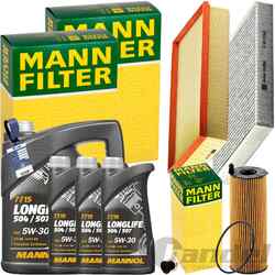 MANN INSPEKTIONSPAKET+8L MANNOL 507 ÖL 5W-30 passend für VW TOUAREG Q7 3.0 TDI