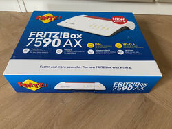 Tested Fritz!Box modem/router 7590AX OVP DSL/fiber Gigabit wifi6 - mesh - Fritz