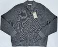 Marc O'Polo Jacke Strickjacke Weste Herren Baumwolle grau Zipper Größe 2XL