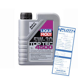 Original LIQUI MOLY Motoröl Top Tec 4500 5W30 // 1 Liter // 3724