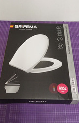 Grifema G952 WC sitz Oval mit Soft-Closing und Quick-Release-Funktion weiss