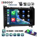 Carplay Android 13 64G Autoradio GPS Cam Für Mercedes Benz A/B Klasse W169 W245