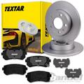 TEXTAR BREMSSCHEIBEN 262mm + BELÄGE HINTEN für HYUNDAI ACCENT 3 MC