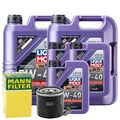 Motoröl 5W40 LIQUI MOLY Synthoil High Tech 13L+MANN Ölfilter+Ölablassschraube