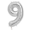 Folienballon Zahl XXL Silber Gold 85 cm Luftballon Helium Deko Geburtstag Zahlen