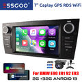 32G Android 13 Carplay Autoradio GPS NAV Wifi RDS Kamera Für BMW 3er E90 91 E92