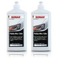 2x 500ml SONAX POLISH & WAX COLOR WEISS AUTOPOLITUR LACK AUTO POLITUR