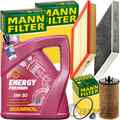 MANN INSPEKTIONSPAKET+5L MANNOL 5W-30 MOTORÖL passend für OPEL ASTRA G ZAFIRA B