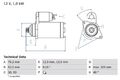 BOSCH 0 986 020 290 Starter Anlasser 1kW für VW Golf V Schrägheck (1K1) 12V