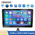 Apple CarPlay Android 13 Autoradio 2 DIN Mit 4+64GB GPS Navigation WiFi BT + KAM