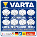 Varta CR2032 CR2025 CR1616 CR2430 CR2450 Industrieware Bulk