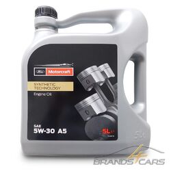 5 L LITER ORIGINAL FÜR FORD MOTORCRAFT A5 5W-30 MOTOREN-ÖL WSS-M2C913-A-B-Cd 726Erstausrüster-Qualität | Schneller Versand ab Lager