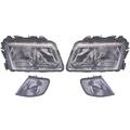 Halogen Scheinwerfer Set für Audi A3 8L1 09.96-05.03 H7/H1 mit Blinker