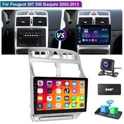 Für Peugeot 307 SW CC 2007-2013 Android 13 Autoradio GPS Navi CarPlay DAB+ 2+64G