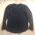 Edle Damen Bluse Shirt Hemd Oberteil Top Gr. 40 Schwarz Street One By ESPRIT