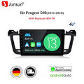 8Kern Für PEUGEOT 508 2011-2018 Android 13 Autoradio GPS Nav WIFI FM CarPlay DSP