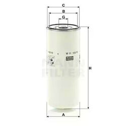 ORIGINAL® Mann-Filter W 11 102/10 Ölfilter, Motorölfilter