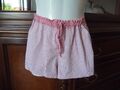 PALMERS Schlafshorts Pyjamahose Baumwolle Rosa/Weiß/Schwarz gestreift Gr. S Top