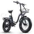 20 Zoll Elektrofahrrad E-Bike E-Fahrrad 48V Fette Reifen 800W Moped Bike 7 Gänge