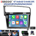 DAB Autoradio 4+64G Carplay Android13 Für VW Golf VII MK7 2013-2017 GPS NAVI KAM