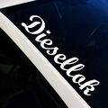 Frontscheibenaufkleber Diesellok Weiß Glanz Sticker Tuning Auto Decal FS123