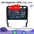 4+64GB Android 13 GPS Autoradio Navi CarPlay DAB+Wifi 4G Für Porsche Cayenne 9PA