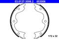 Bremsbackensatz Feststellbremse ATE 03.0137-3006.2 für NISSAN Z33 350Z Roadster