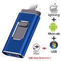 2TB 1TB 4 in 1 USB 3.0 Flash Drive Speicherstick für iPhone 15 14 Android typ c