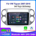 Für VW Tiguan 2007-2016 Autoradio Carplay 9" Android 13 WIFI DAB BT DAB 4+64G FM