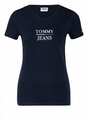 TOMMY HILFIGER TOMMY JEANS ESSENTIAL Damen T-Shirt Shirt blau schwarz XS S NEU 