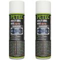 2x 500ml PETEC MUTLI UNTERBODENSCHUTZ SPRAY WAX UBS TRANSPARENT KORROSIONSSCHUTZ