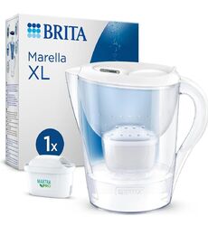 BRITA Marella XL Wasserfilter Kühlschrankkrug weiß 3,5L + MAXTRA PRO All-in-1 Filter