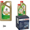 BOSCH Ölfilter 7 L Castrol EDGE 5W-30 LL für VW CC 3.6 FSI 4motion Passat