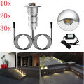 10Set Φ26mm 12V LED Boden Einbaustrahler Einbauleuchte Treppenlicht Außen lampe