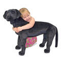 Plüsch Labrador Kuscheltier Hund schwarz groß XXL Plüschtier Stofftier 80 cm