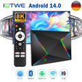2025 Android14.0 Smart TV BOX 8K WIFI6 128/64GB Netzwerk Media Player Octa Core