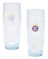 FC Bayern München Halbeglas - Erfolge - 2er Set Glas 0.5 l Bierglas FCB